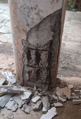 Damaged Column